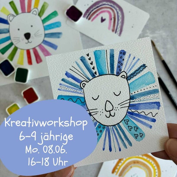 Kreativkurs - bunte Regenbogen (6-9 Jahre),  Mo 8.06.2026, 16-18:00 Uhr, Stadtamhof 20, 93059 Regensburg
