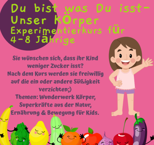 Unser Körper (4-8 Jahre), 14.03.2026, 15:30-17:30 Uhr, Stadtamhof 20, Forschjung Kinderlabor