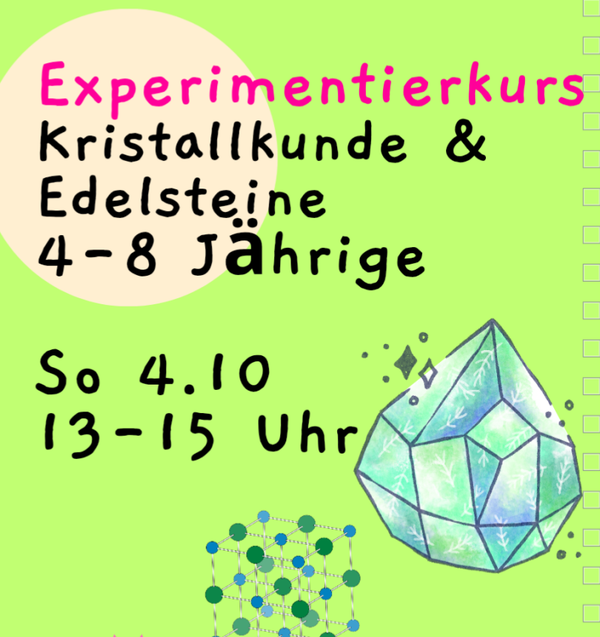 Kristallkunde Mini Kurs - 4.10.2026, 13-15 Uhr, Kursort Stadtamhof 20 Regensburg, 4-8 Jährige