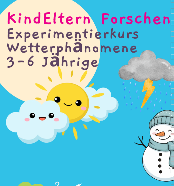 KindElternForschen - Wetterfrösche (3-6 Jährige), Do 25.08, 17-18 Uhr, Kursort Stadtamhof 20 Regensburg