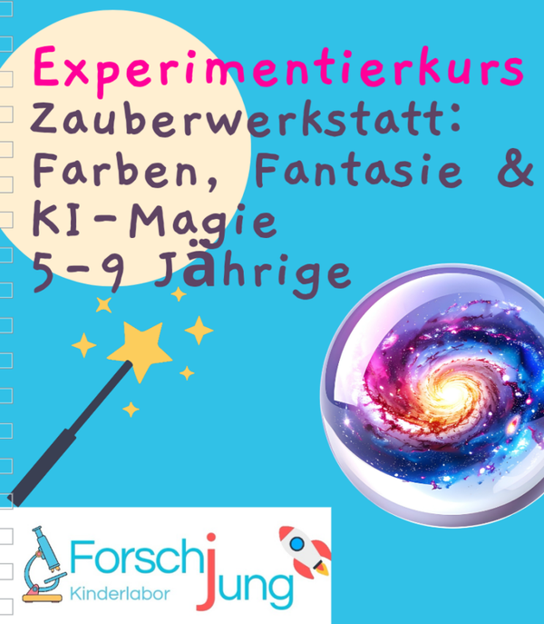 Zauberwerkstatt: Farben, Fantasie & KI-Magie (5-10 Jahre), 20.9.2026, 10-12 Uhr, Stadtamhof 20, 93059 Regensburg