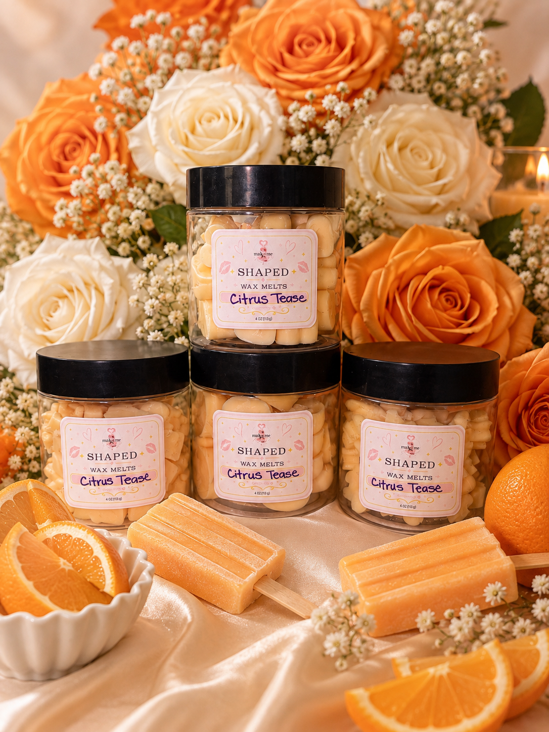 Citrus Tease Shaped Wax