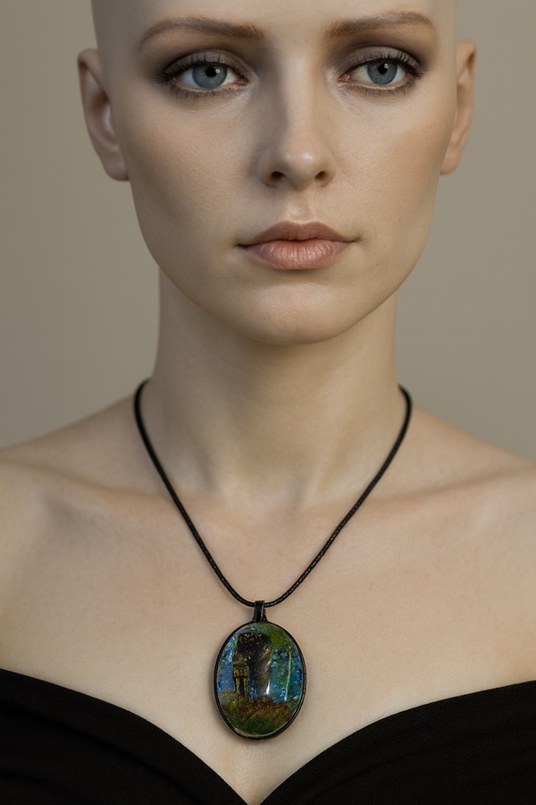 PENDENTIF RÉSINE COUPLE AMOUREUX COULEUR BRONZE