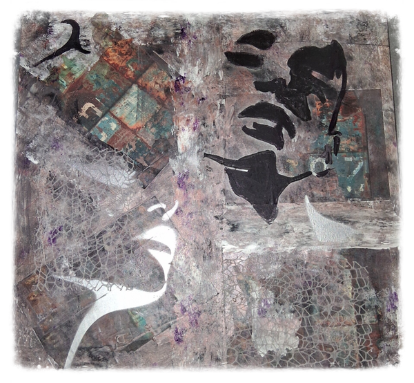 TABLEAU PENSEES DE FEMMES EN NOIR ET BLANC