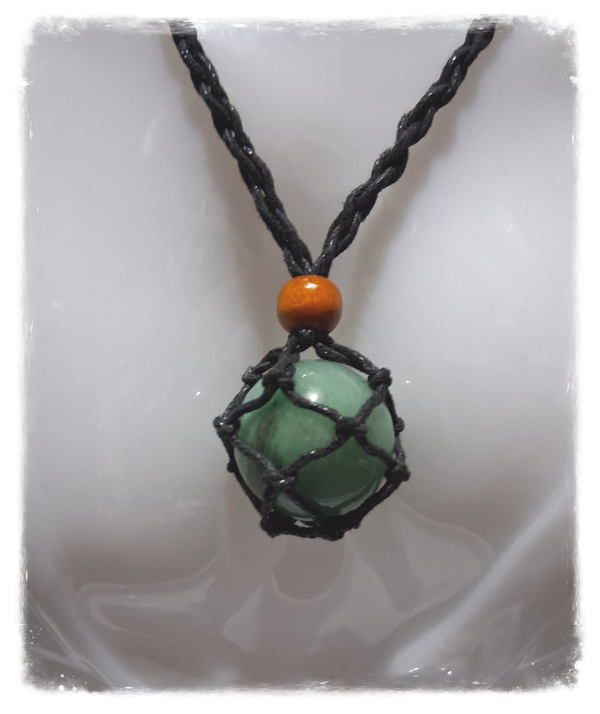 PENDENTIF BILLE MINERALE AVENTURINE