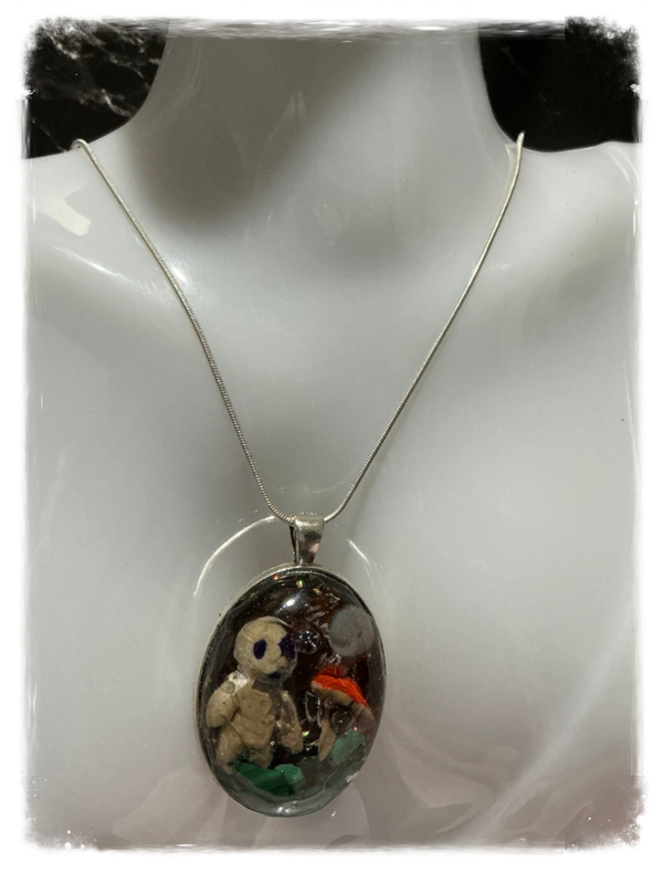 PENDENTIF BASE ARGENTÉE ESPRIT DE LA FORÊT