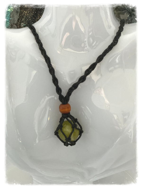 PENDENTIF MINERAL AVENTURINE VERTE