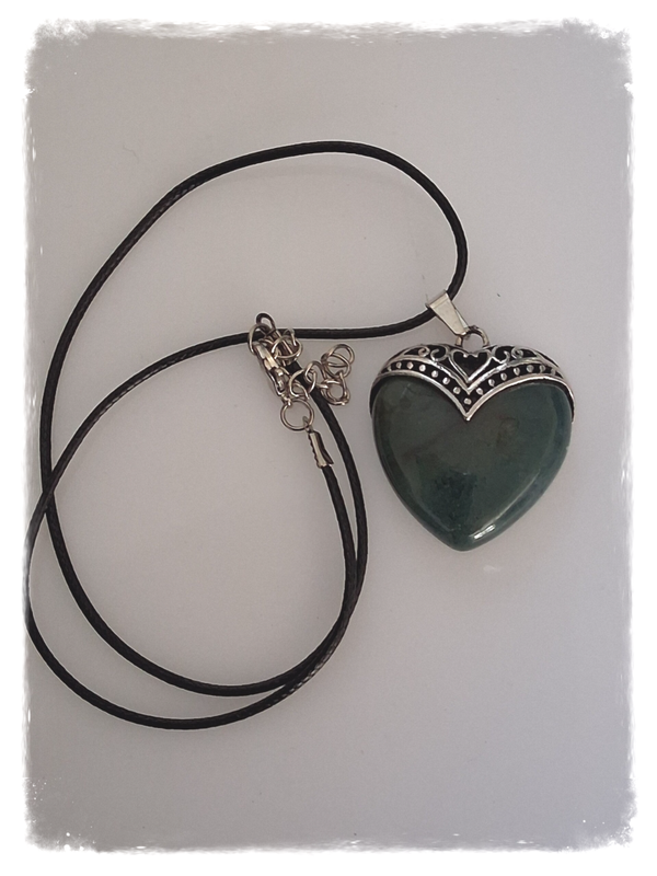 Pendentif Gros Cœur Apatite