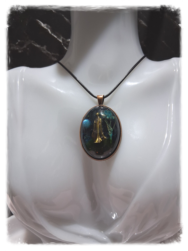 PENDENTIF ELFE DE LA FORÊT BRONZE