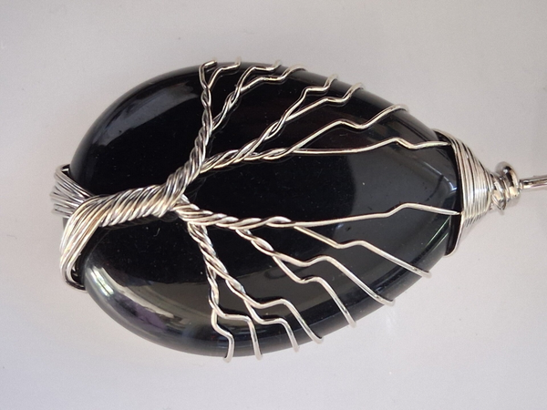 Pendentif Goutte minérale Onyx