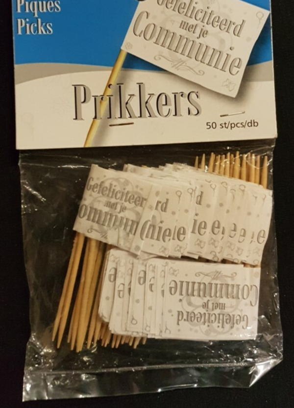 Communie prikkers zilver