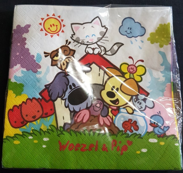 Woezel en Pip servetten