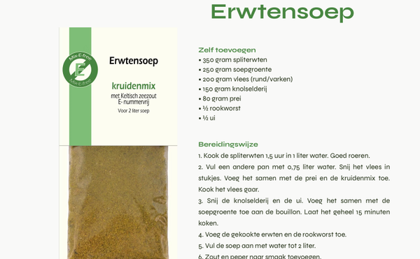 Erwtensoep kruidenmix