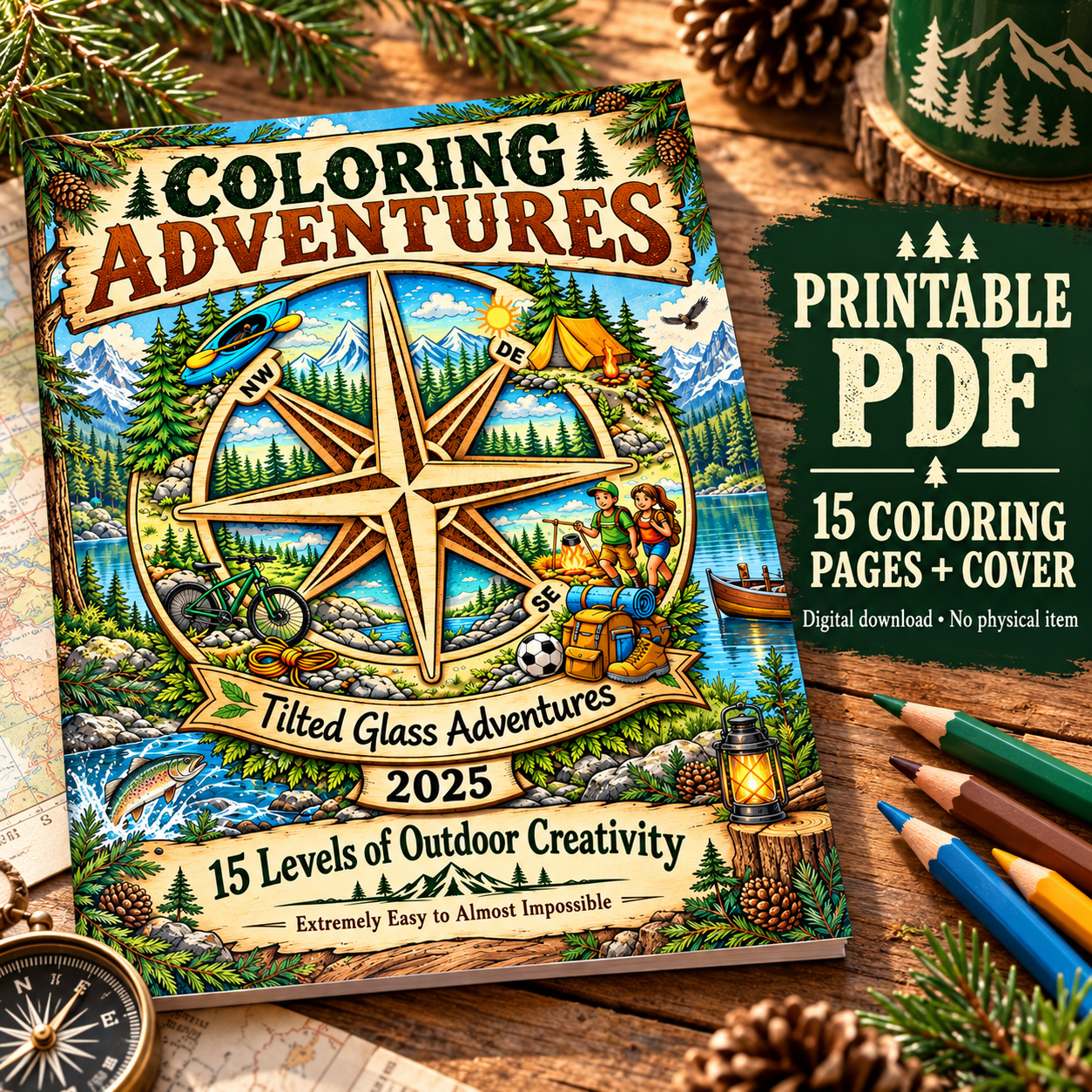 Coloring challenge book (printable )