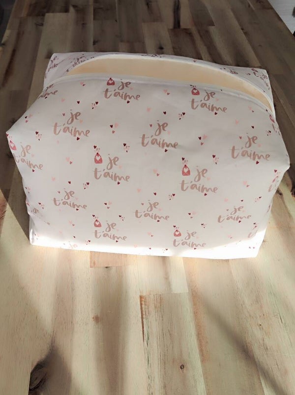 Grande trousse carrée "Trousse de Toilette"