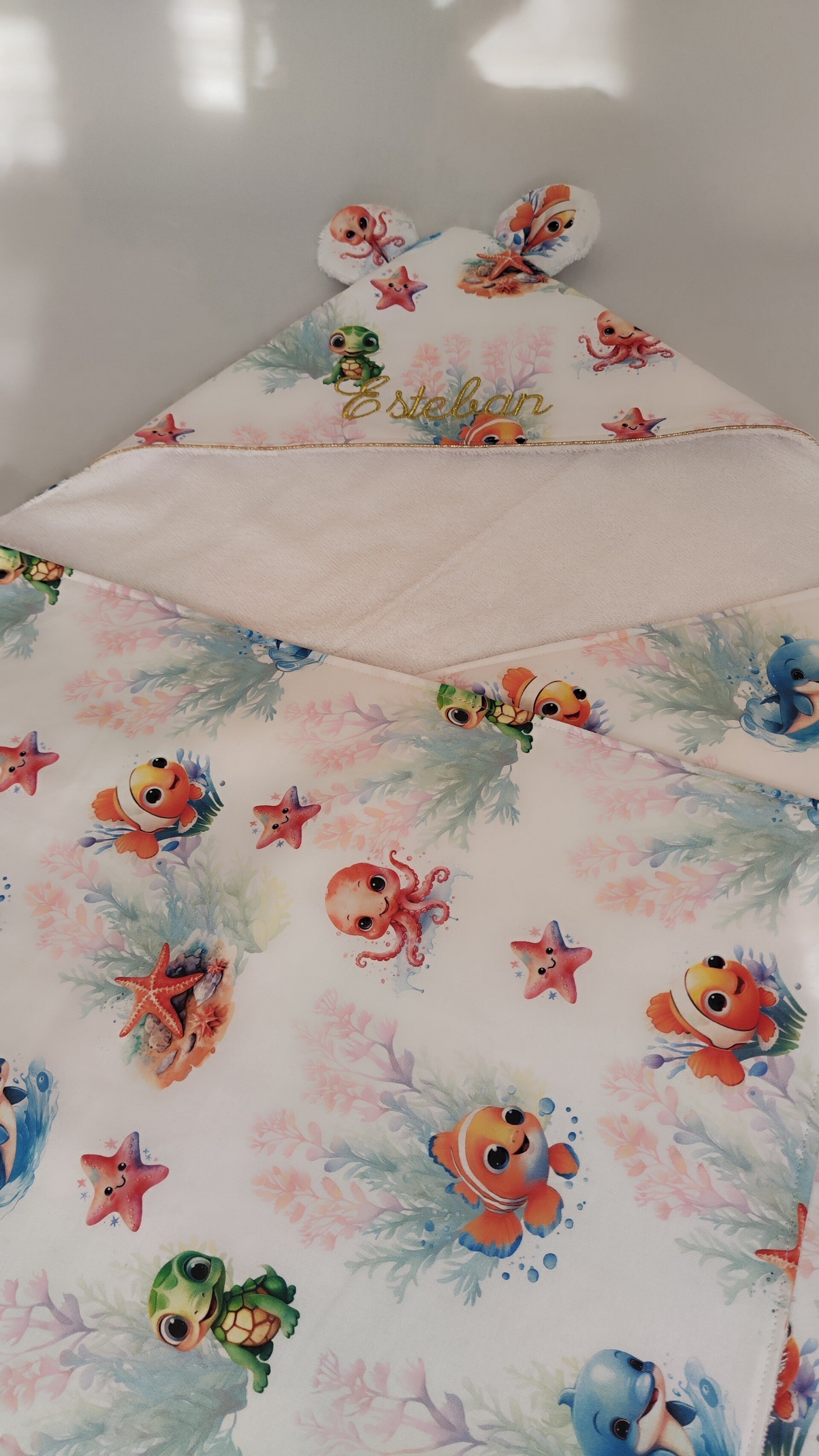 Cape de bain Doublé