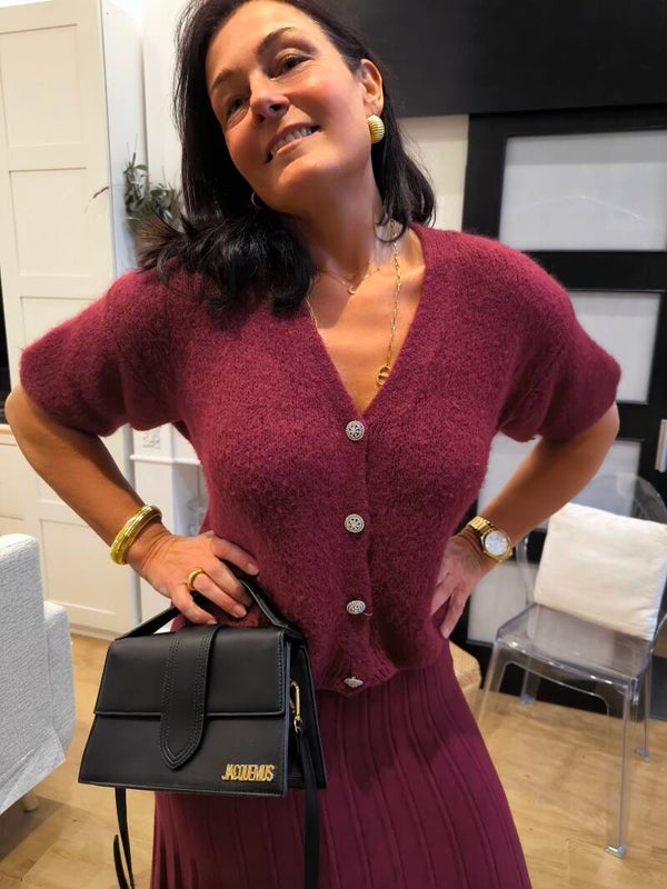 Gilet Marissa bordeaux