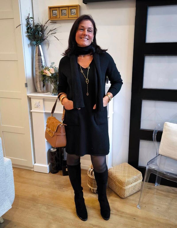 Robe pull Anna noir