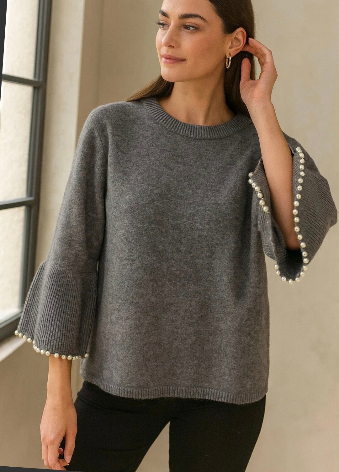 Pull Naila gris