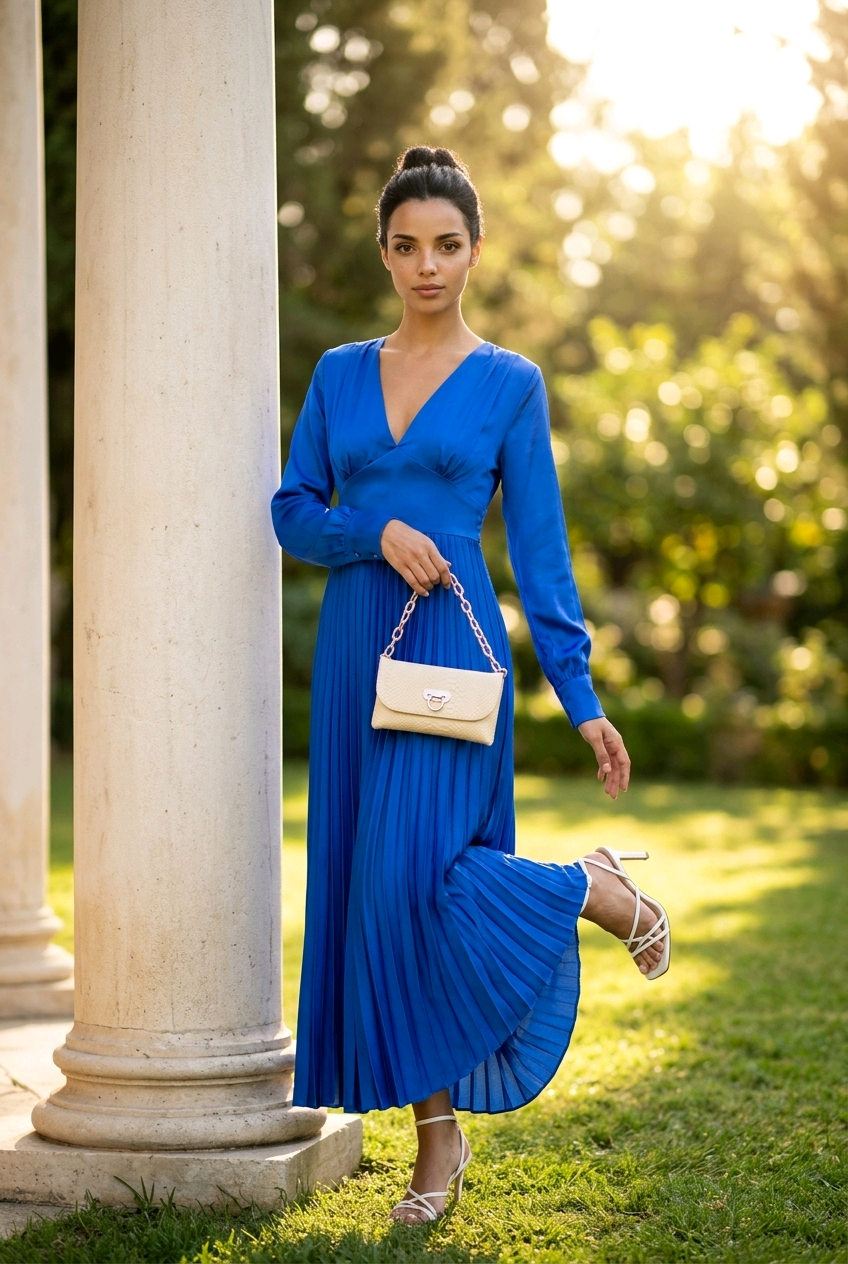 Robe Daisy bleu roi
