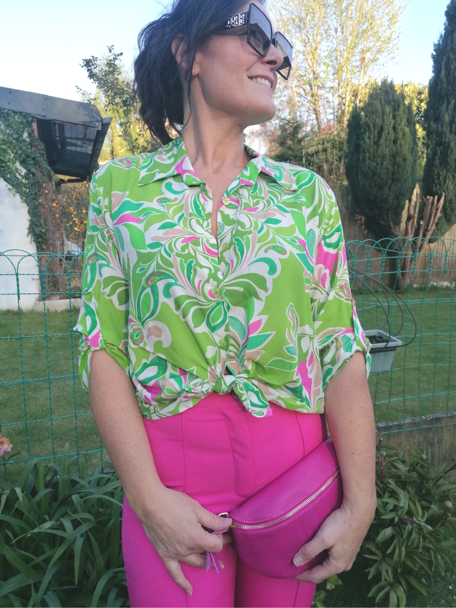 Chemise Belinda verte