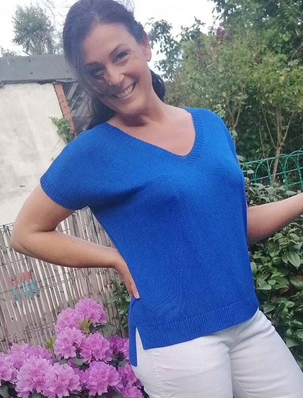 T-shirt Jila bleu roi