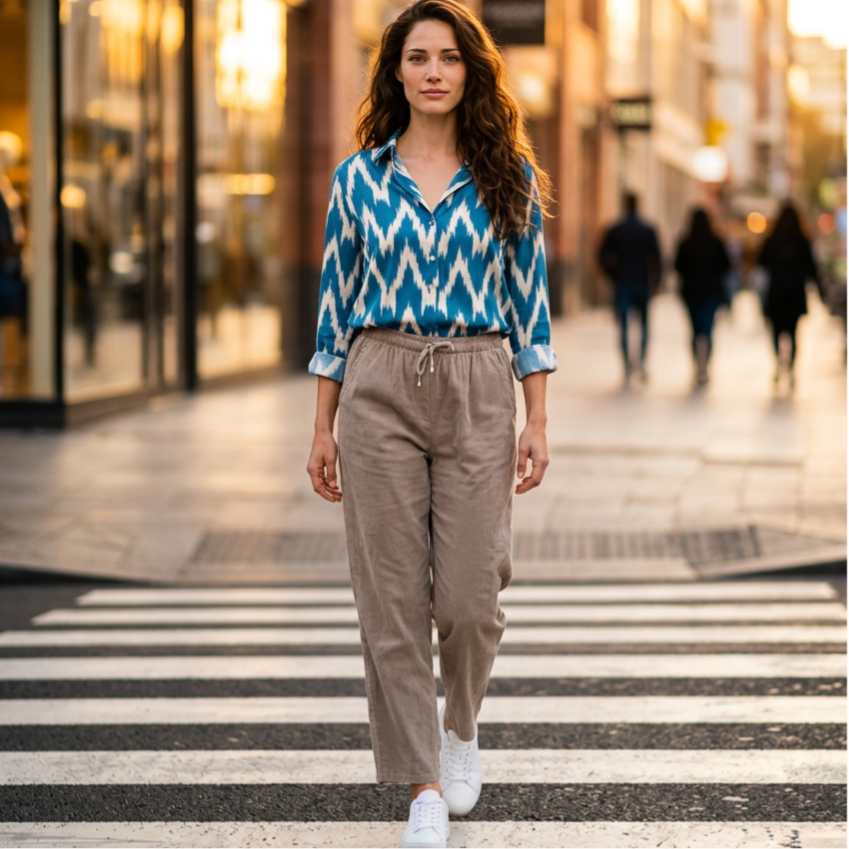 Pantalon velours côtelé Vita