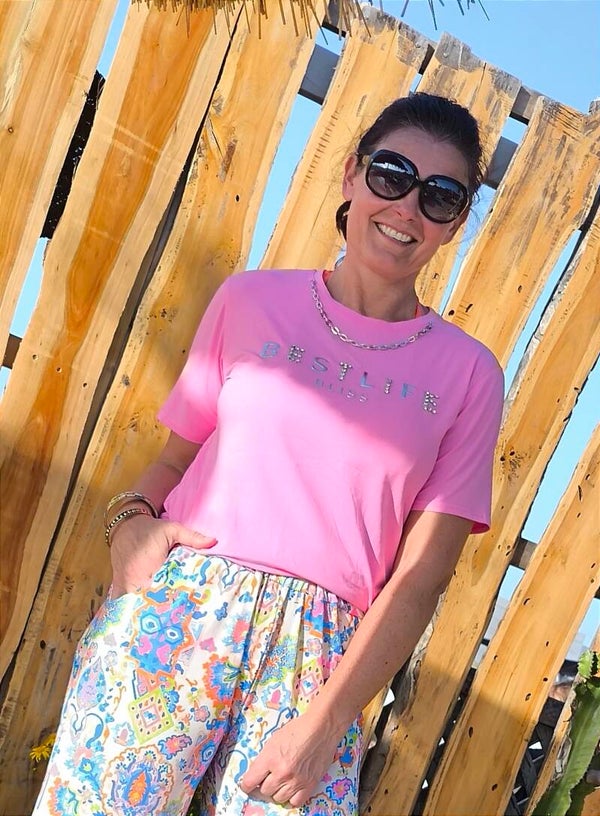 T-shirt Best Life rose
