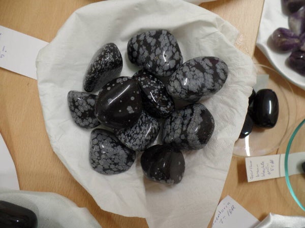 Schneeflockenobsidian Trommelsteine