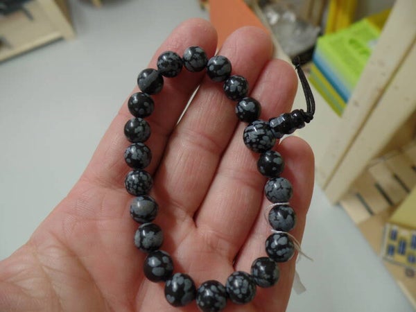 Schneeflokenobsidian Armband