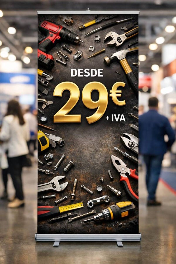 Roll up ECO 80x205 cm Grafica mas estructura