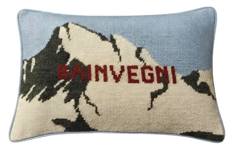 Handmade Needlepoint Pillow "Baivegni"