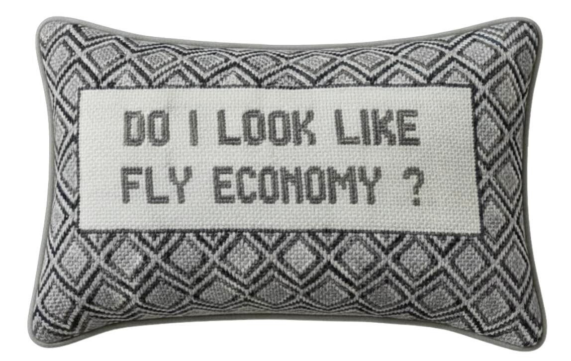 Handmade Needlepoint Pillow "Do I Look Like .."