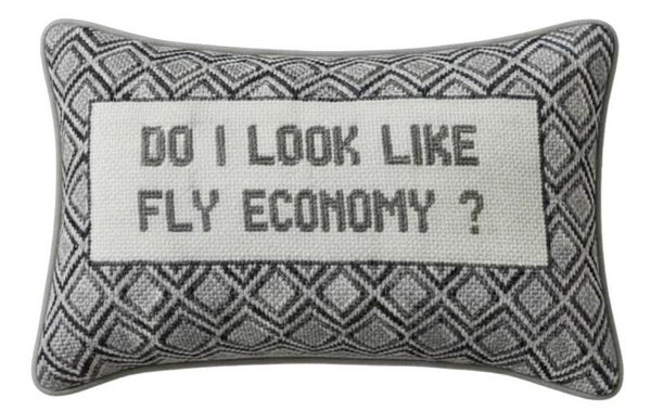 Handmade Needlepoint Pillow "Do I Look Like .."