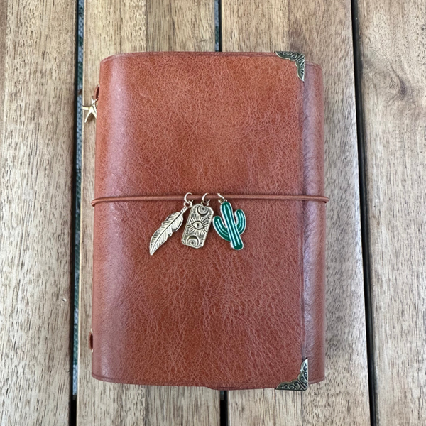 Mon petit carnet cuir lisse cognac