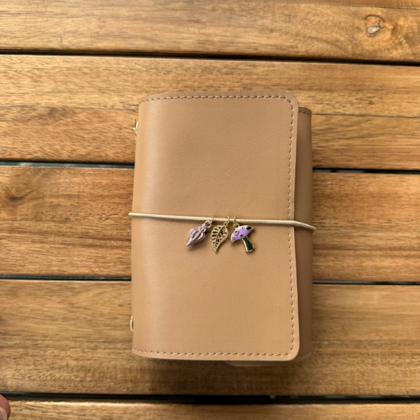 Mon petit carnet cuir lisse beige