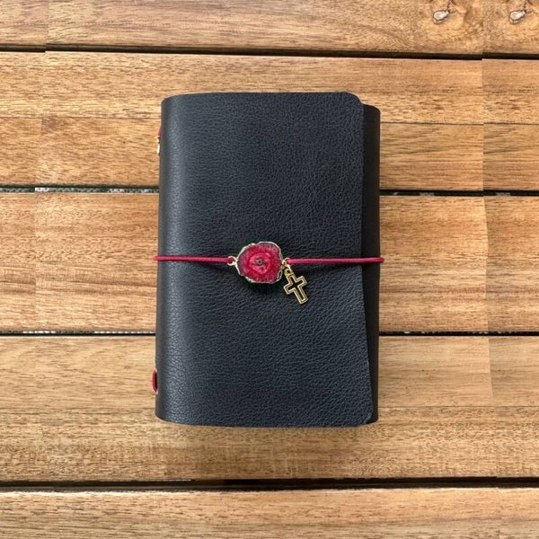 Mon petit carnet cuir lisse noir