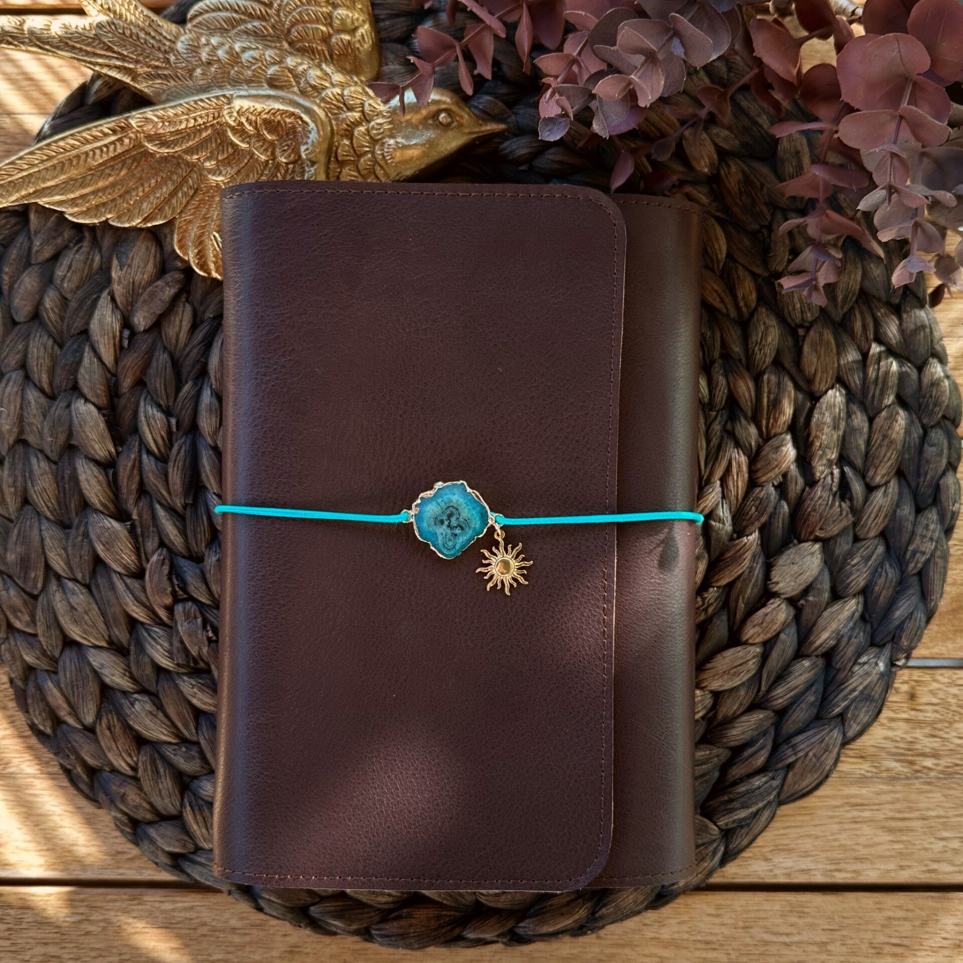 Mon grand carnet cuir lisse ébène