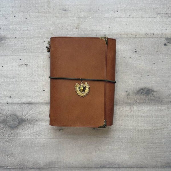 Mon petit carnet cuir tannage végétal lisse tabac