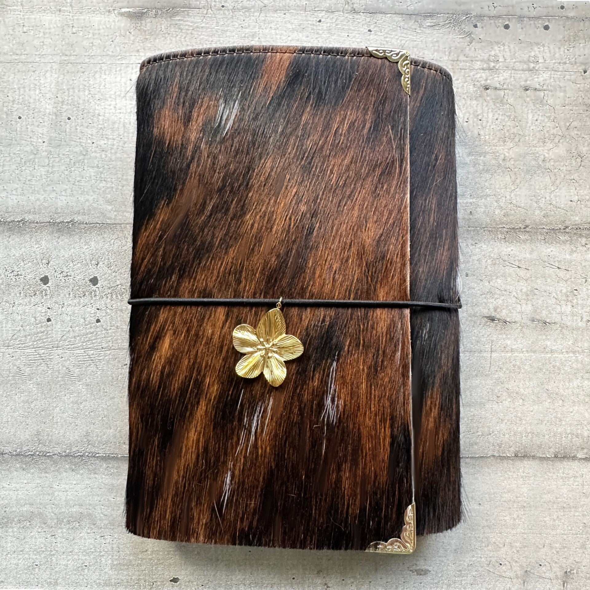 Mon grand carnet cuir vachette poils