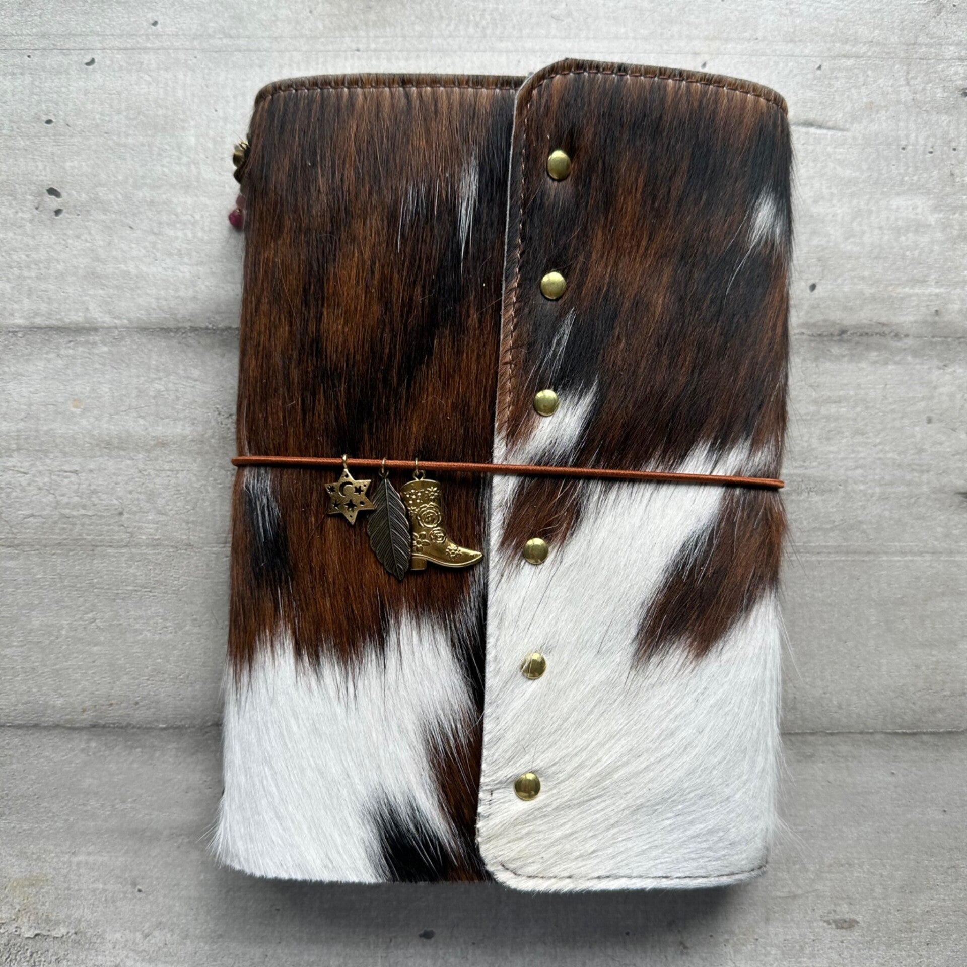 Mon grand carnet cuir vachette poils