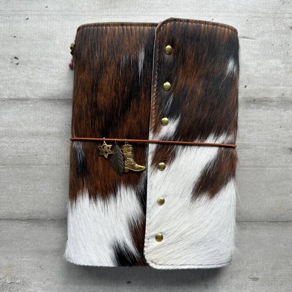 Mon grand carnet cuir vachette poils