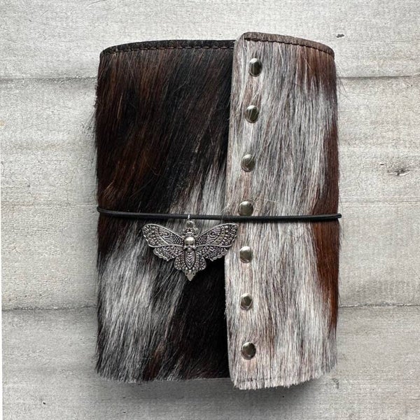 Mon petit carnet cuir vachette poils