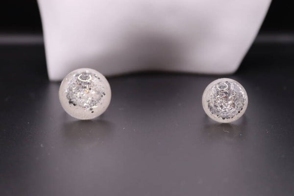 RING - glitter grijs zand (klein of groot)
