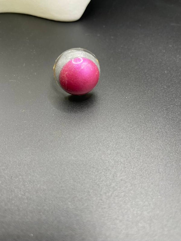 RING - PINK/GREY ROUND