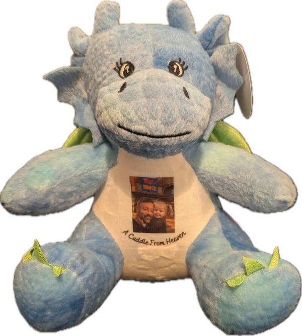 Personalised Soft Teddy - Dragon - Birthday - Christening - Christmas -  Birth