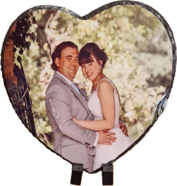 Personalised Large Heart Slate 25cm x 20cm