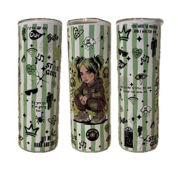 20oz Billy Eilish Stainless Steel Insulated Tumbler