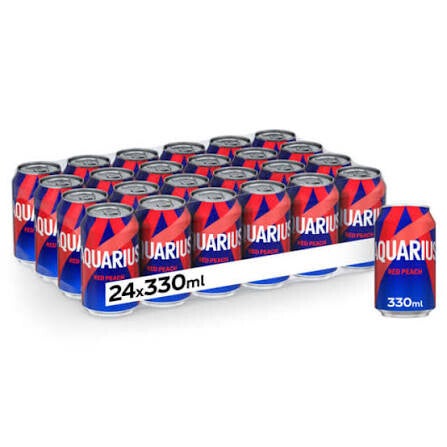 Aquarius Red Peach 33cl (24 stuks)