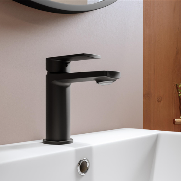 Dritto Nero - Matte Black Mixer Tap